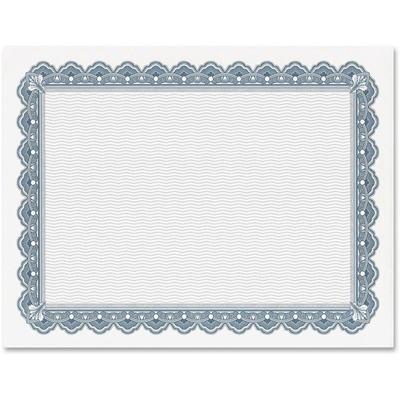 Geographics Printed Border Blank Certificates - 24 lb Basis Weight - 11" Width x 8.5" Length - Inkjet, Laser Compatible - White Border - Parchment Paper - 50 / Pack