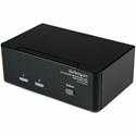 StarTech.com 2 Port Dual DVI USB KVM Switch with Audio & USB Hub - 2 Computer(s) - QXGA - 2048 x 1536 - 6 x USB - Desktop - TAA Compliant