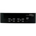 StarTech.com 4-Port DVI and VGA, USB KVM Switch with Audio and USB 2.0 Hub - 4 Computer(s) - 1 Local User(s) - SVGA, WUXGA - 1920 x 1440 - 8 x USB - 5 x DVI - 5 x VGA - Rack-mountable, Desktop - TAA Compliant
