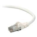 Belkin RJ45 Category 6 Snagless Patch Cable - 12 ft Category 6 Network Cable - First End: 1 x RJ-45 Network - Male - Second End: 1 x RJ-45 Network - Male - Patch Cable - Gold Plated Contact - White - 1 Each