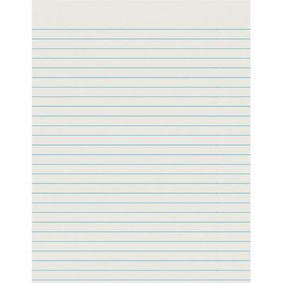 Pacon Ruled Newsprint Practice Paper - Letter - 500 Sheets - 0.37" Ruled - Letter - 8 1/2" x 11" Sheet Size - White Paper - 500 / Ream