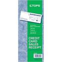 TOPS Credit Card Sales Slip Forms - 15 lb - 3 Part - Carbonless Copy - 3.25" x 7.88" Sheet Size - White Sheet(s) - Blue Print Color - Paper - 100 / Pack