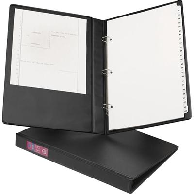 Avery&reg; Legal Durable Binder - 1" Binder Capacity - Legal - 8 1/2" x 14" Sheet Size - 175 Sheet Capacity - 3 Ring(s) - Fastener(s): Round Ring - Pocket(s): 2 - Polypropylene - Recycled - Spine Label, Durable, Flexible, Sturdy, Rivet, Label Holder 
