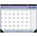 Blueline Monthly Desk Pad, Academic, 13 Months, July to July, English (CA181731) - Academic - Monthly - 13 Month - July 2025 to July 2026 - 1 Month Single Page Layout - 21 1/4" x 16" Sheet Size - 2 x Holes - Desk Pad - Chipboard - Holiday Listing, Mo