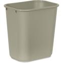 Rubbermaid Commercial 28 QT Medium Deskside Wastebasket - 7 gal Capacity - Rectangular - Durable, Dent Resistant, Rust Resistant, Easy to Clean - 15