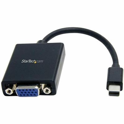 StarTech.com Mini DisplayPort to VGA Video Adapter Converter - 5.12" Mini DisplayPort/VGA Video Cable Adapter for Monitor, Audio/Video Device, Desktop Computer, Notebook, Projector, Ultrabook, Tablet, MacBook, MacBook Air, Mac mini - First End: 1 x 2