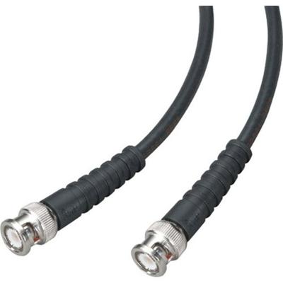 Black Box Coaxial Cable - 19.69 ft Coaxial Network Cable for Switch - First End: 1 x BNC Network - Male - Second End: 1 x BNC Network - Male - Patch Cable - Shielding - Black - 1 Each