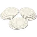 Creativity Street Round Paint Trays - Classroom - White - Plastic - 1 Pack