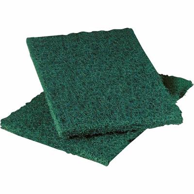 Scotch-Brite Heavy-Duty Scouring Pad - 9" Height x 6" Width - 1 Dozen - Synthetic Fiber, Resin - Green