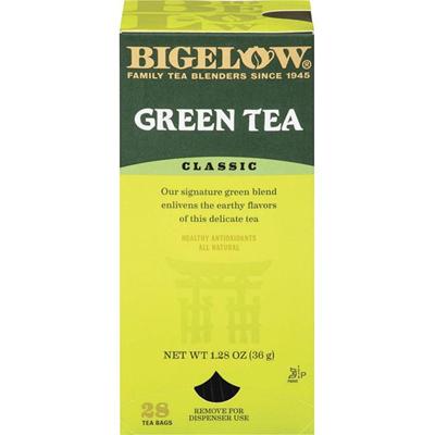Bigelow Classic Green Tea Bag - Green Tea - 8 oz Per Bag - 28 / Box