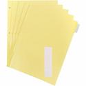 Business Source Buff Stock Ring Binder Indexes - 8 x Divider(s) - Blank Tab(s) - 8 Tab(s)/Set - 1.25" Tab Width - 8.5" Divider Width x 11" Divider Length - Letter - 3 Hole Punched - Clear Buff Paper Divider - Clear Tab(s) - Tear Resistant, Reinforced