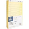 Business Source Legal Pads - 50 Sheets - 0.34" Ruled - 16 lb Basis Weight - Legal - 8 1/2" x 14" Sheet Size - Canary Paper - Micro Perforated, Easy Tear, Sturdy Back - 1 Dozen