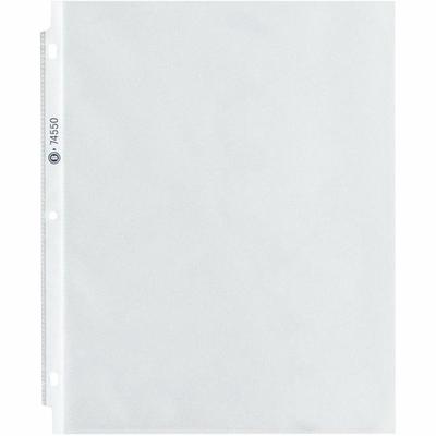 Business Source Top-Loading Poly Sheet Protectors - 3.3 mil Thickness - For Letter 8 1/2" x 11" Sheet - 3 x Holes - Ring Binder - Rectangular - Clear - Polypropylene - 100 / Box