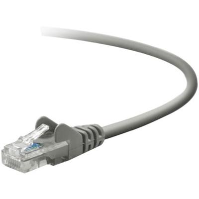 Belkin Category 5e UTP Patch Cable - 10 ft Category 5e Network Cable - First End: 1 x RJ-45 Network - Male - Second End: 1 x RJ-45 Network - Male - Patch Cable - Gray - 1 Each - TAA Compliant