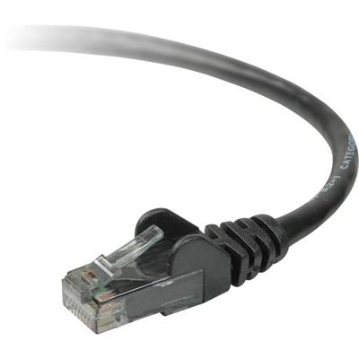 Belkin Category 6 UTP Patch Cable - 7 ft Category 6 Network Cable - First End: 1 x Network - Male - Second End: 1 x RJ-45 Network - Male - Patch Cable - Black - 1 Each - TAA Compliant