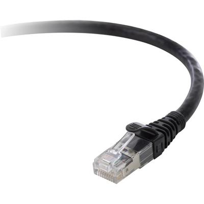 Belkin Category 5e UTP Patch Cable - 20 ft Category 5e Network Cable - First End: 1 x RJ-45 Network - Male - Second End: 1 x RJ-45 Network - Male - Patch Cable - Black - 1 Each - TAA Compliant