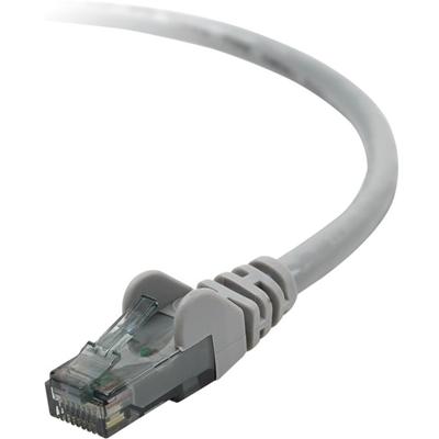 Belkin Category 6 UTP Patch Cable - 7 ft Category 6 Network Cable - First End: 1 x RJ-45 Network - Male - Second End: 1 x RJ-45 Network - Male - Patch Cable - Gray - 1 Each - TAA Compliant