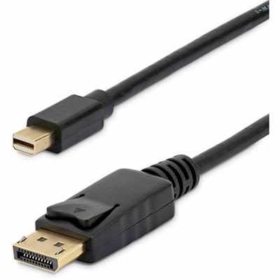 StarTech.com DisplayPort/Mini DisplayPort Audio/Video Cable - 6 ft DisplayPort/Mini DisplayPort A/V Cable for Audio/Video Device, Notebook, TV, Monitor, Projector, HDTV, Desktop Computer - First End: 1 x 20-pin Mini DisplayPort 1.2 Digital Audio/Vide