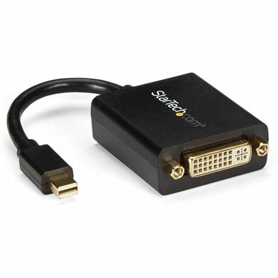 StarTech.com Mini DisplayPort to DVI Video Adapter Converter - 1 x 20-pin Mini DisplayPort Digital Audio/Video - Male - 1 x 29-pin DVI-D (Single-Link) Digital Video - Female - Black - 1 Each