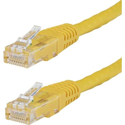 StarTech.com 8ft Yellow Cat6 UTP Patch Cable ETL Verified - 8 ft Category 6 Network Cable for Network Device, Wall Outlet, Workstation, Hub, Distribution Panel - First End: 1 x RJ-45 Network - Male - Second End: 1 x RJ-45 Network - Male - 10 Gbit/s -