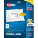 Avery&reg; Shipping Labels, Sure Feed, 3-1/2" x 5" , 100 Labels (8168) - 3 1/2" Width x 5" Length - Permanent Adhesive - Rectangle - Inkjet - White - Paper - Permanent Adhesive, Jam Resistant, Customizable - 4 / Sheet - 25 Total Sheets - 100 Total La