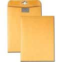 Quality Park 9 x 12 Postage Saving ClearClasp Envelopes with Reusable Redi-Tac Closure - 9" Width x 12" Length - 28 lb - Clasp - Kraft - 100 / Box