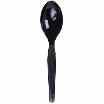 Dixie Medium-weight Disposable Teaspoons by GP Pro - Black - 1 Carton