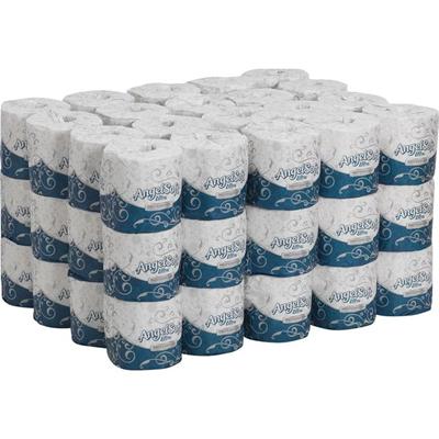 Angel Soft Ultra Professional Series Embossed Toilet Paper - 2 Ply - 4" Width x 4" Length - 400 Sheets/Roll - White - 60 / Carton