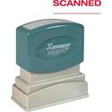 Xstamper Eco-Green SCANNED Pre-inked Stamp - Message Stamp - SCANNED - 0.50" Impression Width - 100000 Impression(s) - Red - Plastic - Recycled - 1 Each