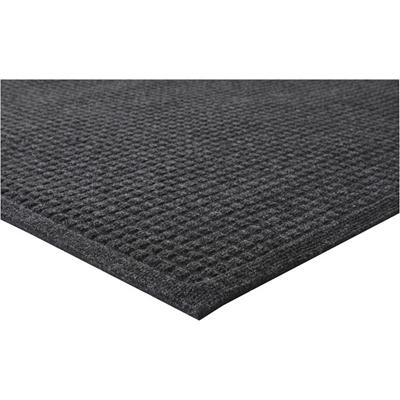 Genuine Joe EcoGuard Indoor Wiper Floor Mats - Indoor - 72" Length x 48" Width - Plastic, Rubber - Charcoal Gray - 1 Each