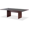 Lorell Essentials Rectangular Conference Tabletop - Rectangle Top - 48" Table Top Width x 96" Table Top Depth x 1.25" Table Top Thickness - 1" Height x 94.50" Width x 47.25" Depth - Conferencing - Assembly Required - Mahogany - 1 Each
