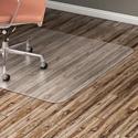Lorell Chairmat - Hard Floor, Wood Floor, Vinyl Floor, Tile Floor - 60" Length x 46" Width x 0.095" Thickness - Rectangular - Vinyl - Clear - 1 Each