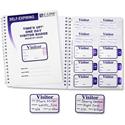 C-Line Time's Up! Visitor Badges Registry Log Book - Carbonless Copy - White - 1 Box