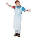 Baumgartens Kids Disposable Apron - White - Polyethylene - 1 Pack