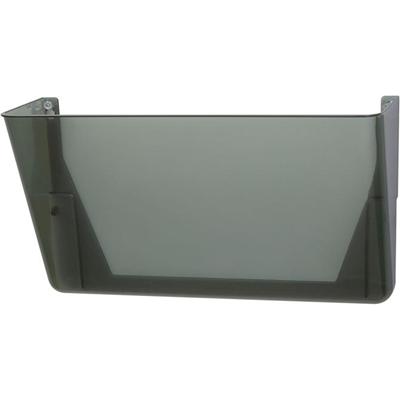 Officemate 21431 File Holder, Wall Mountable, Letter Size, Hortizontal, Smoke - 4.1x13.0x7.0