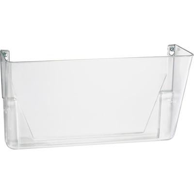 Officemate 21434 Mountable Wall File, Letter Size, Clear - 7" Height x 13" Width x 4.1" Depth - Clear - Plastic - 1 Each