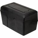 Advantus Index Card Holder - 4.8" Height x 7" Width x 4.8" Depth - Plastic - Black - 1 Each