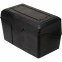 Advantus Index Card Holder - 5.9" Height x 9" Width x 5.5" Depth - Plastic - Black - 1 Each