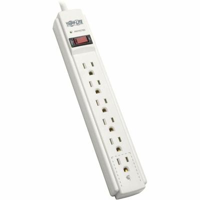 Tripp Lite series TLP606TAA 6-Outlet Surge Protector TAA Compliant - NEMA 5-15P - 6 x NEMA 5-15R - 6 ft Cord - 790 J Surge Energy - 120 V AC Voltage - 1800 W - Wall Mountable