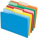 Pendaflex 1/3 Tab Cut Legal Recycled Top Tab File Folder - 8 1/2" x 14" - Assorted - Acid-free - 10% Recycled - 100 / Box