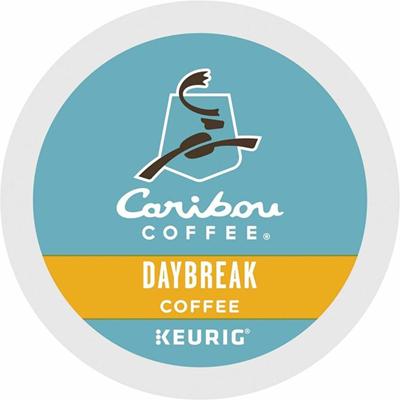 Caribou Coffee&reg; K-Cup Daybreak Coffee - Compatible with Keurig Brewer - Regular - Light/Mild - K-Cup - 24 / Box