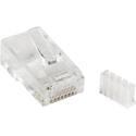 StarTech.com Cat.6 RJ45 Modular Plug for Solid Wire - 50 Pack - 50 / Pack - 1 x RJ-45 Network Male - Clear