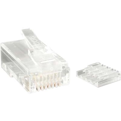 StarTech.com Cat.6 RJ45 Stranded Modular Plug Connector - 50 Pack - 50 / Pack - 1 x RJ-45 Network Male - Clear