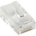 StarTech.com Cat.5e RJ45 Solid Modular Plug Connector - 50 Pack - 50 / Pack - 1 x RJ-45 Network Male - Clear