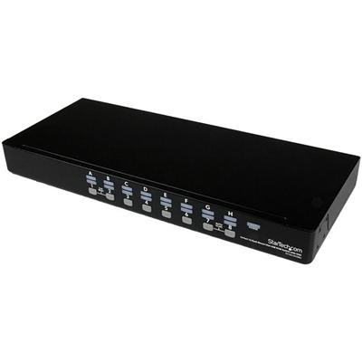 StarTech.com 16 Port 1U Rack Mount USB KVM Switch with OSD - 16 Computer(s) - 1920 x 1440 - 1U - Rack-mountable, Desktop - TAA Compliant