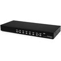StarTech.com 8 Port 1U Rack Mount USB KVM Switch with OSD - 8 Computer(s) - 1920 x 1440 - 1U - Rack-mountable - TAA Compliant