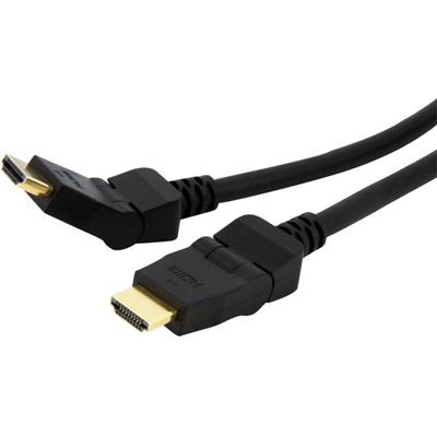 StarTech.com 6 ft 180&deg; Rotating High Speed HDMI&reg; Cable - HDMI - M/M - 6 ft HDMI Video Cable for Blu-ray Player, HDTV, DVD Player, Stereo Receiver, Audio/Video Device, TV, Monitor, Workstation, Projector - First End: 1 x 19-pin HDMI 1.3b Digit