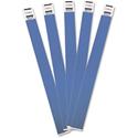 Advantus Tyvek&reg; Wristbands - 3/4" Width x 10" Length - Rectangle - Blue - Tyvek - Adhesive Closure - 100 / Pack
