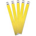 Advantus Tyvek&reg; Wristbands - 3/4" Width x 9 3/4" Length - Yellow - Tyvek - 100 / Pack