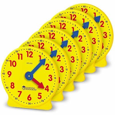 Learning Resources Pre K-4 Learning Clocks Set - Learning Clock - Theme/Subject: Learning - 3-9 Year - Multi